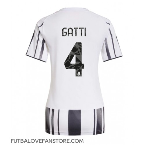 Juventus Federico Gatti #4 Domáci Ženy futbalový dres 2025-26 Krátky Rukáv Juventus Federico Gatti #4 Domáci Ženy futbalový dres 2025-26 Krátky Rukáv